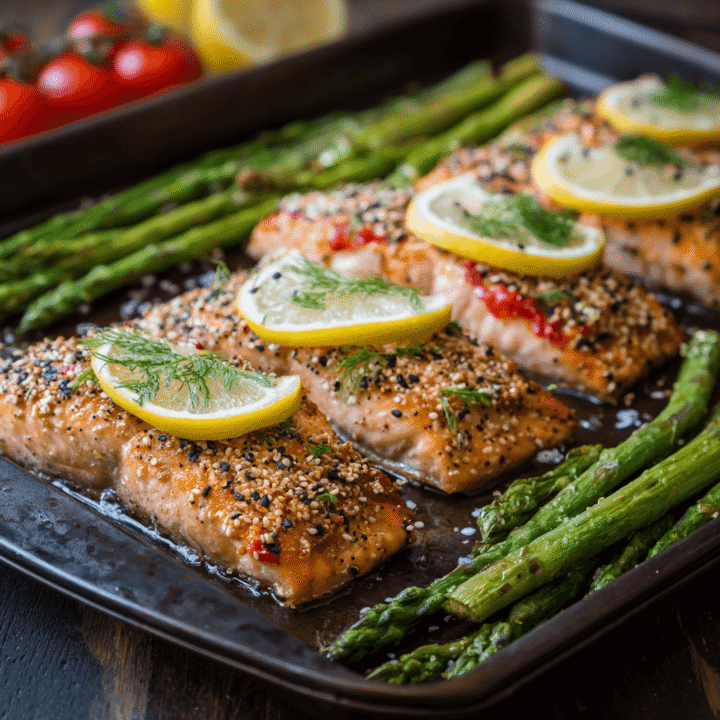 Everything Bagel Sheet Pan Salmon Recipe