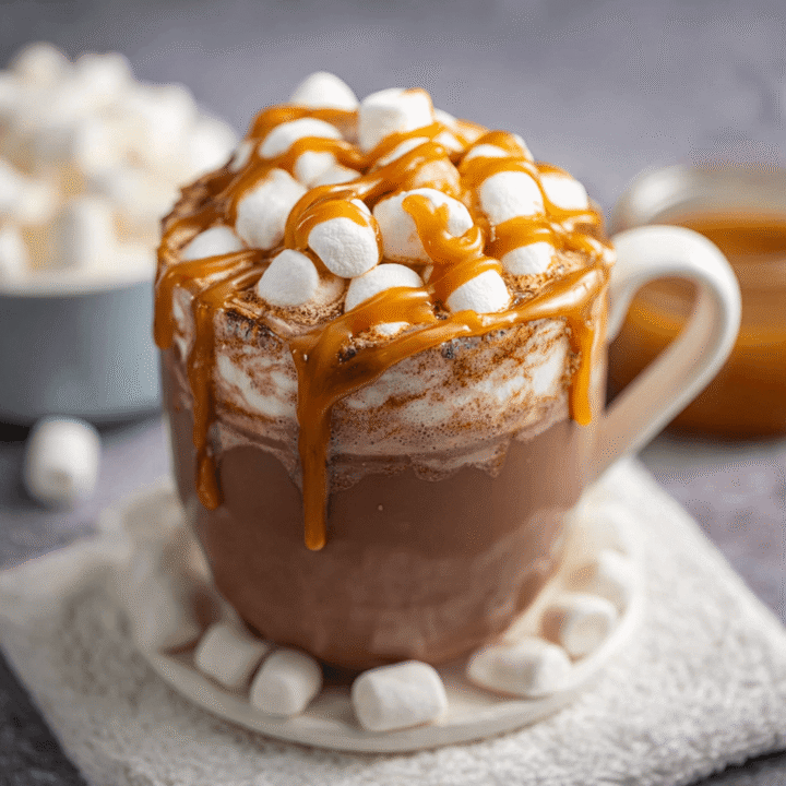 Caramel Marshmallow Hot Chocolate Recipe