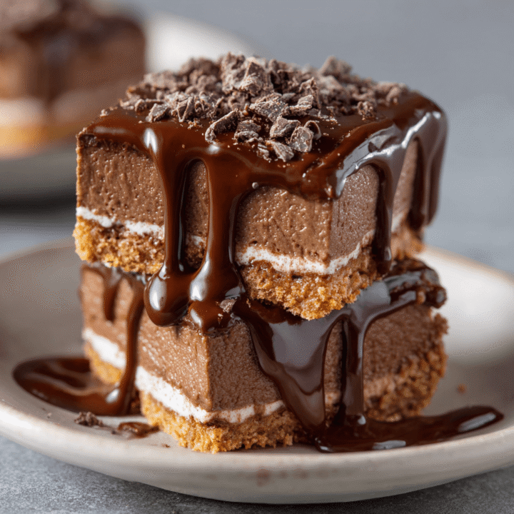 Death-By-Chocolate No-Bake Cheesecake Bars Recipe