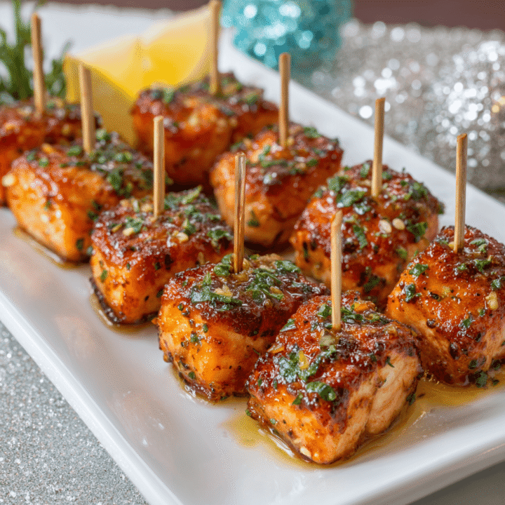Hot Honey Salmon Bites Recipe