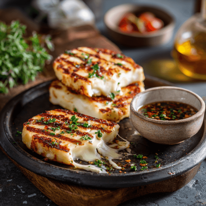 Grilled Cheese Halloumi Recipe in the Air Fryer
