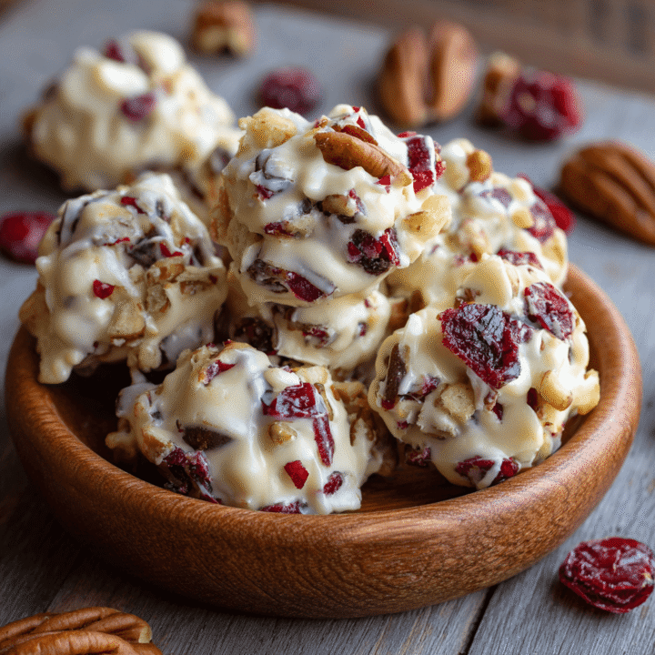 White Chocolate Cranberry Pecan Clusters Recipe