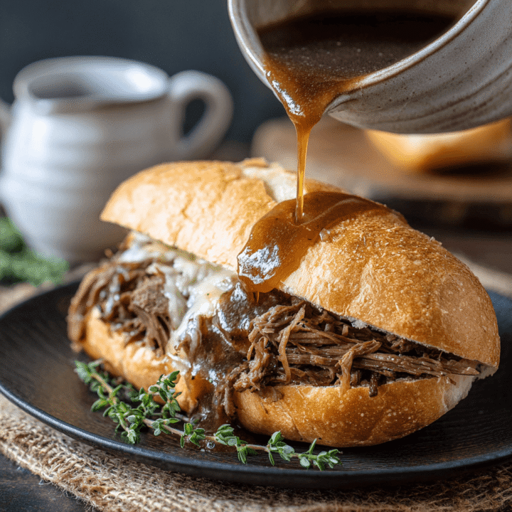 Crockpot French Dip Sandwiches Recipe
