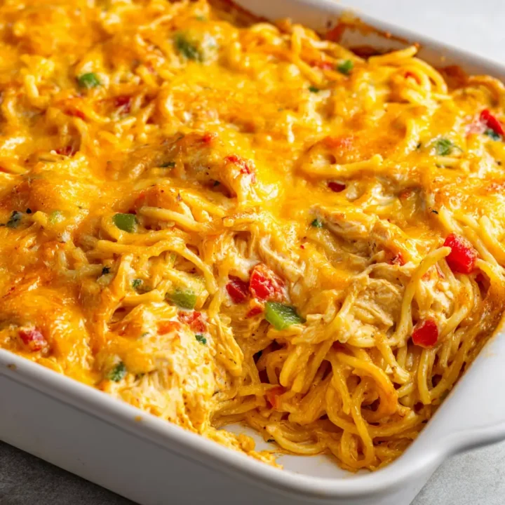 Irresistible Spicy Southern Chicken Spaghetti Casserole Recipe