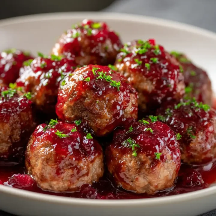 Christmas Cranberry Meatballs Recipe