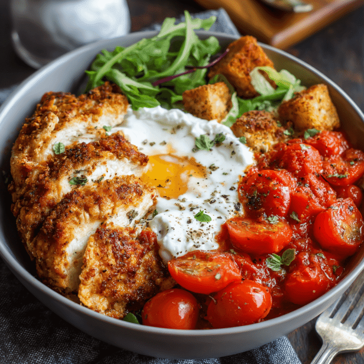 High Protein Chicken Parm Cottage Cheese Bowl Recipe