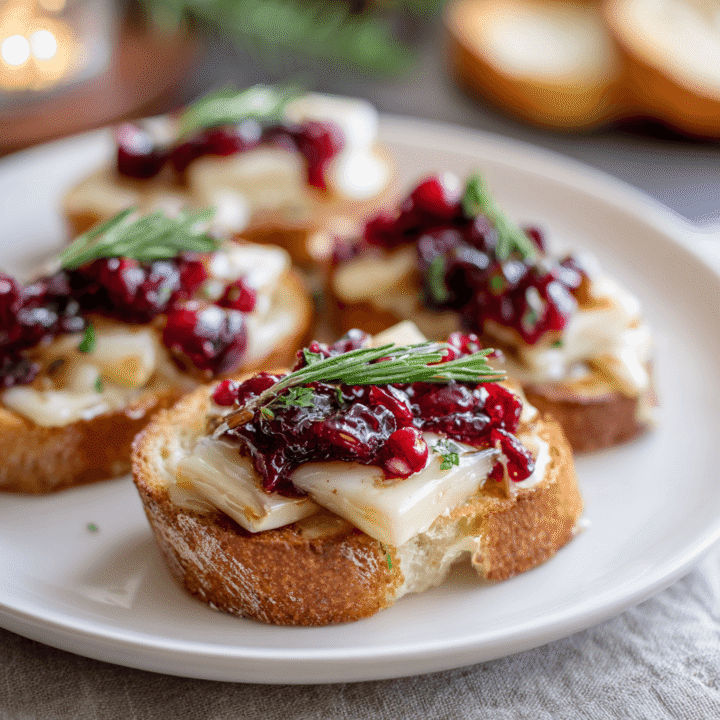 Cranberry and Brie Crostini Recipe