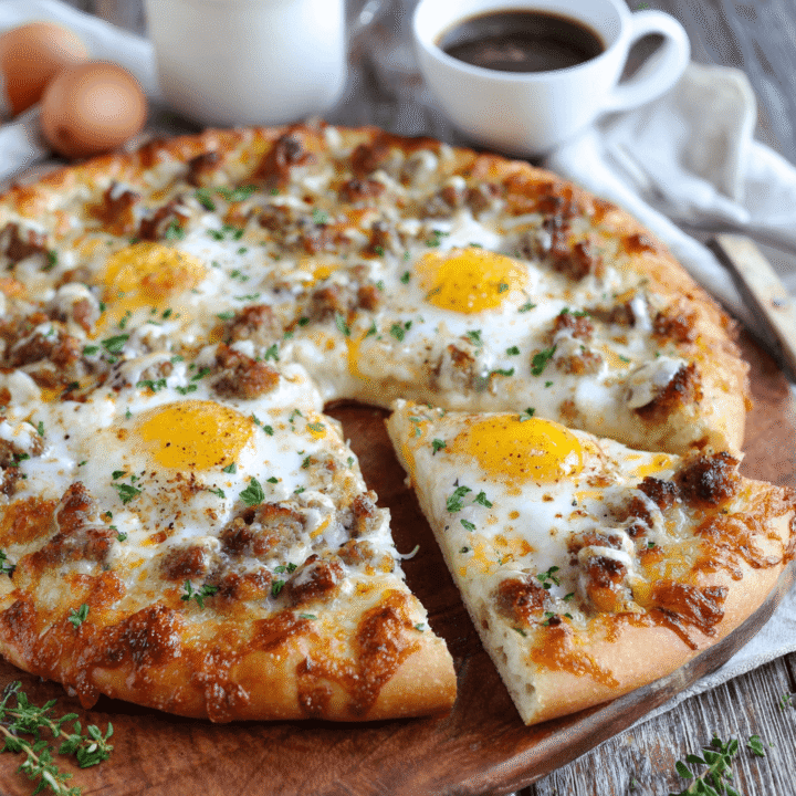 The Perfect Breakfast Pizza with Sausage Gravy Recipe