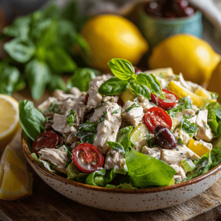 Easy Lemon Basil Chicken Salad Recipe