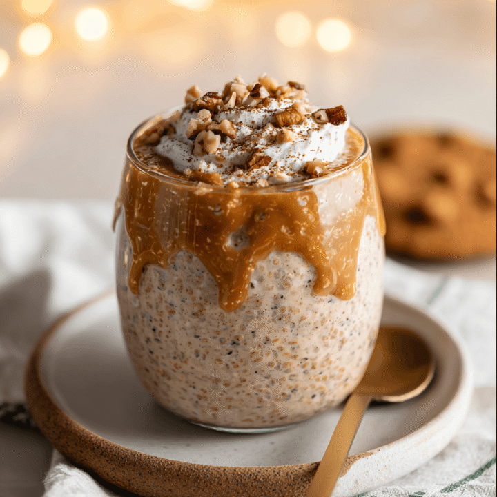 Cozy Gingerbread Protein Overnight Oats Recipe