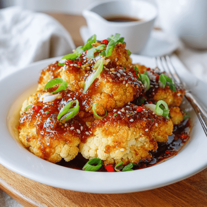 Sweet and Spicy Baked Cauliflower Recipe