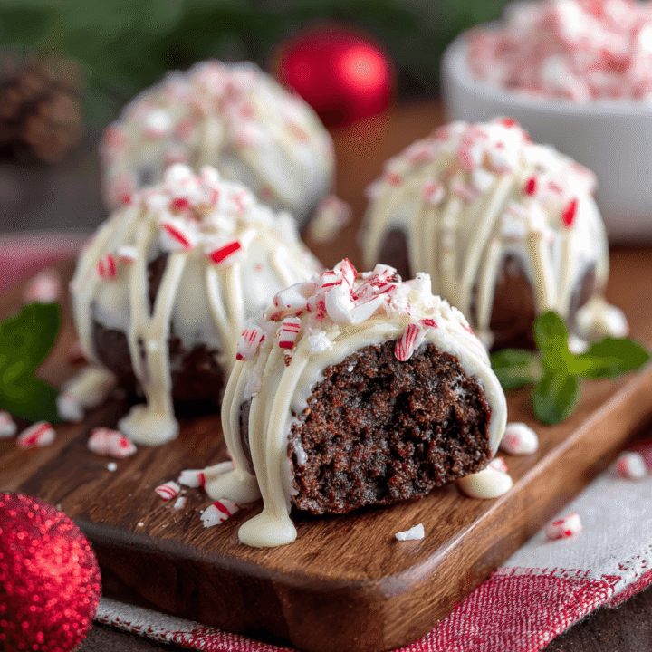 Candy Cane Brownie Bombs Recipe