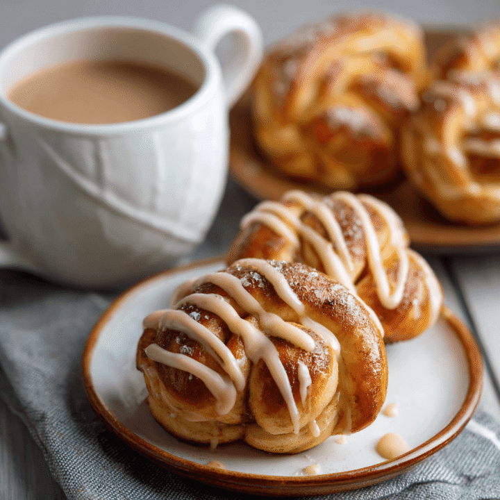 Cinnamon Knots with Coffee Icing Recipe
