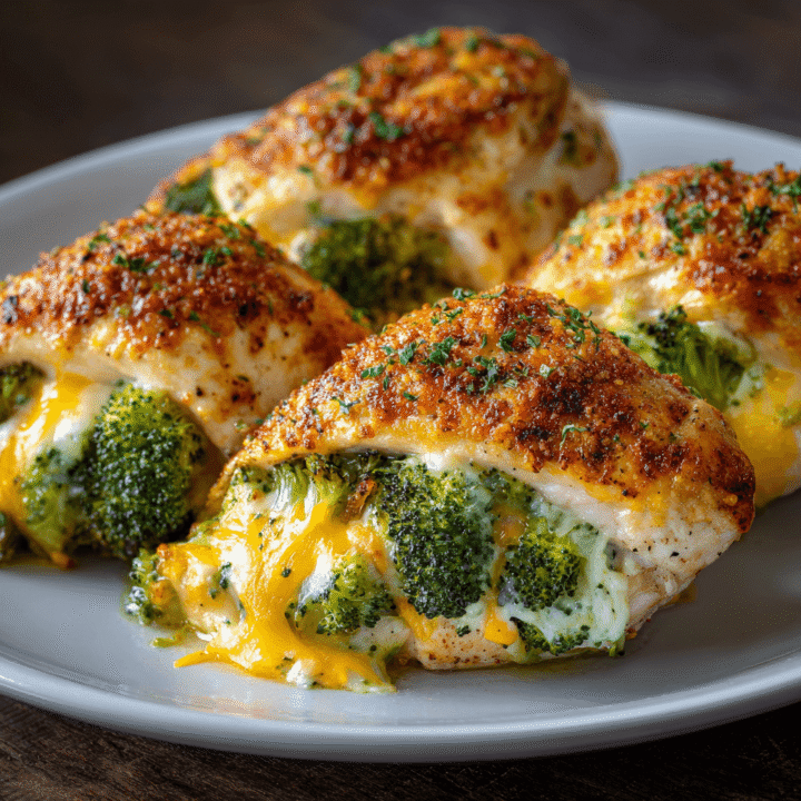 Broccoli Cheddar Stuffed Chicken Breasts Recipe