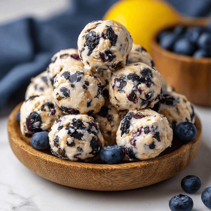 Blueberry Cheesecake Protein Bites Recipe
