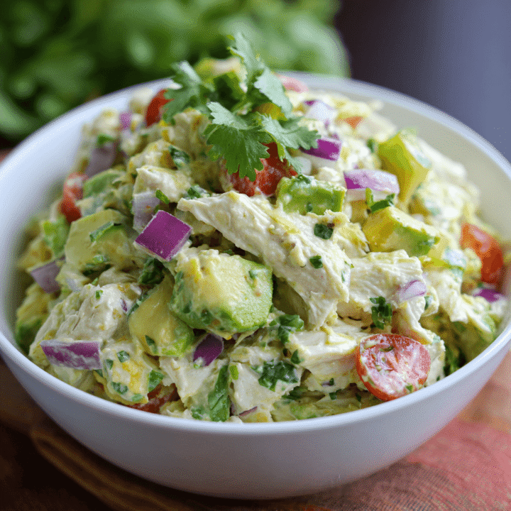 Healthy Avocado Chicken Salad Recipe