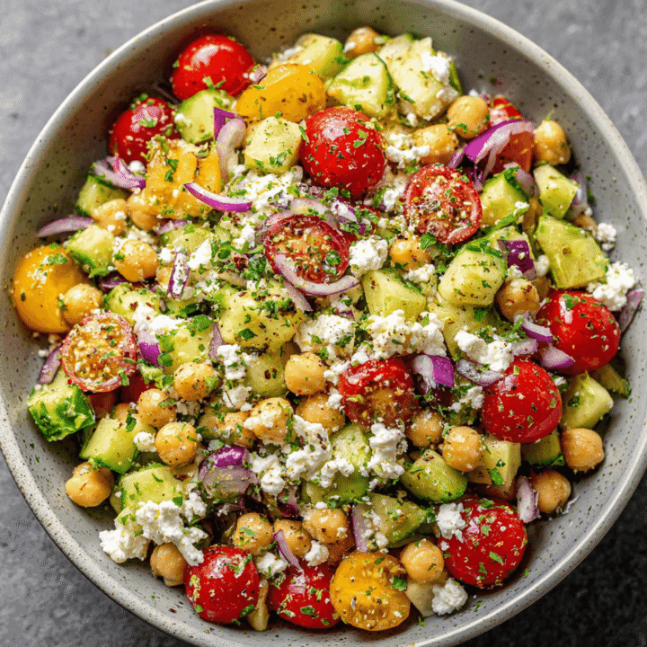 Chickpea Feta Avocado Salad Recipe