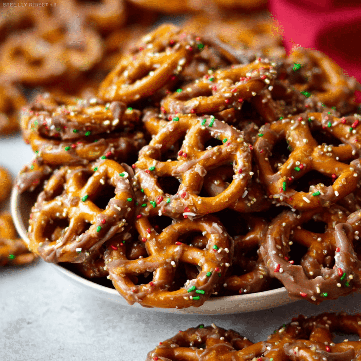 Christmas Butter Toffee Pretzels Recipe