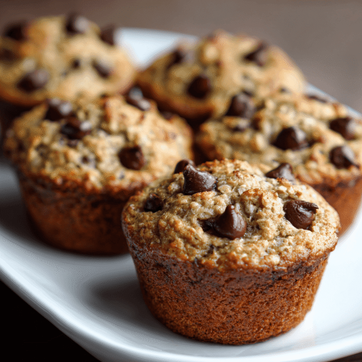 Greek Yogurt Chocolate Chip Oatmeal Muffins Recipe