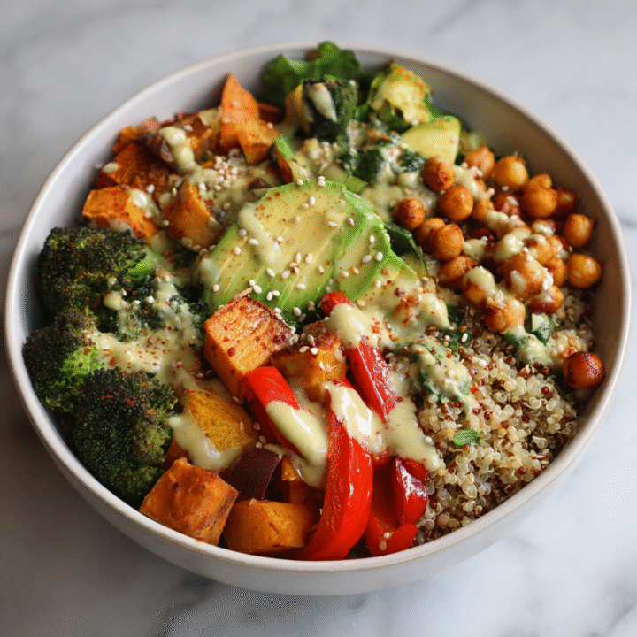 Roasted Veggie Buddha Bowl Recipe