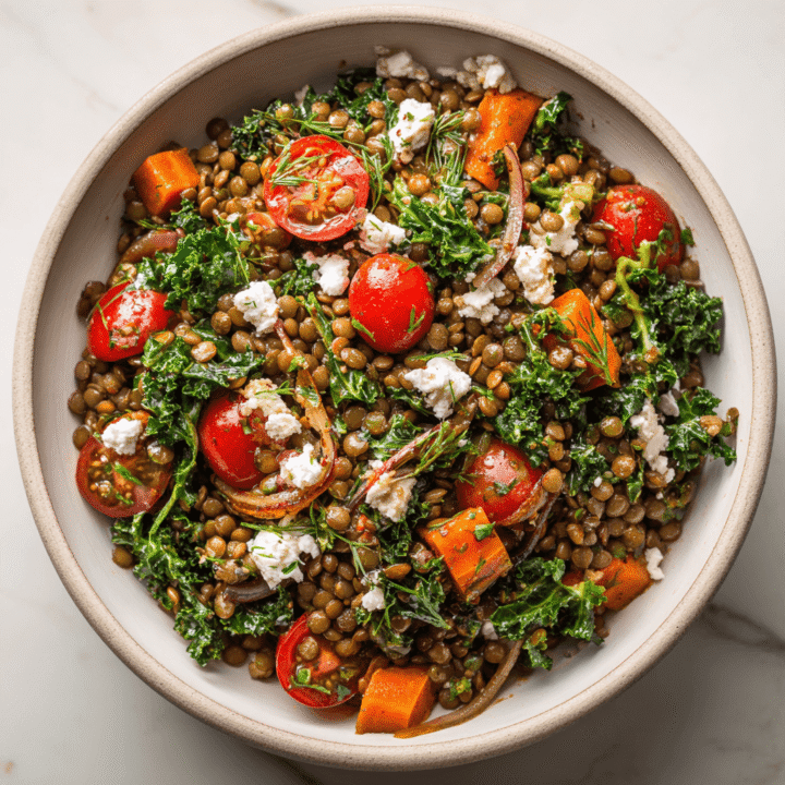 Warm Lentil Winter Salad Recipe