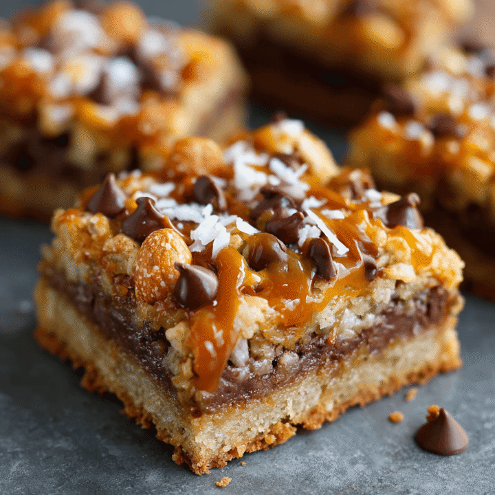 Loaded Caramel Magic Cookie Bars Recipe