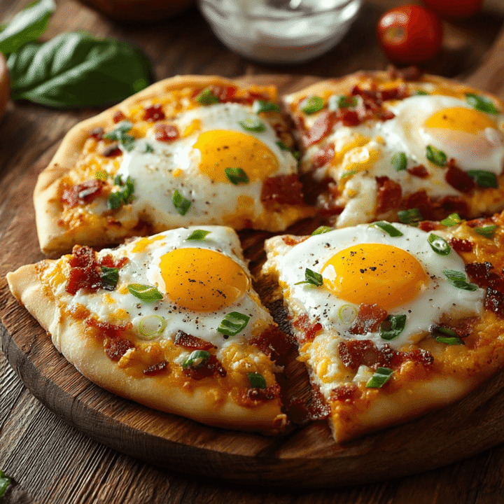 Bacon, Egg & Cheese Breakfast Pizzas Recipe