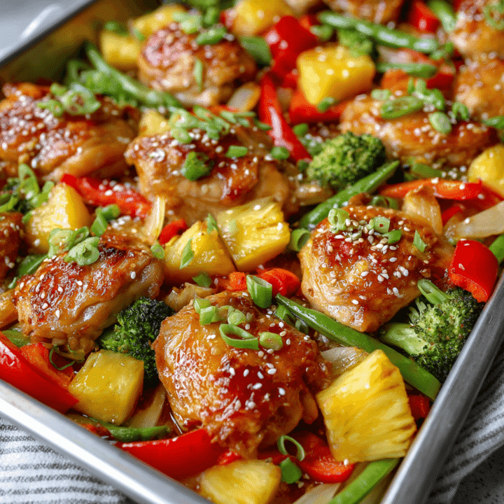 Hawaiian Chicken Sheet Pan Recipe