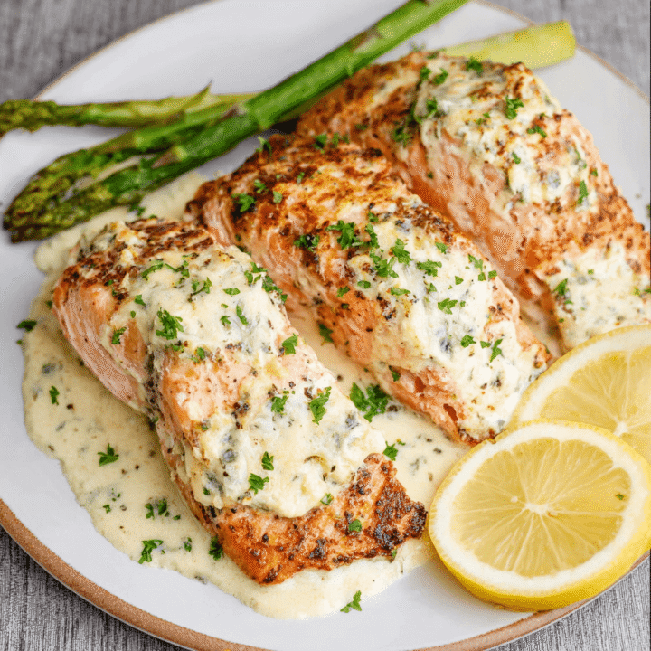 Baked Boursin Salmon Recipe