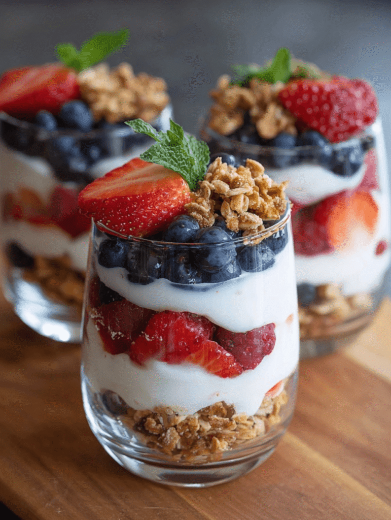 Greek Yogurt Berry Parfait Recipe Meatydelights