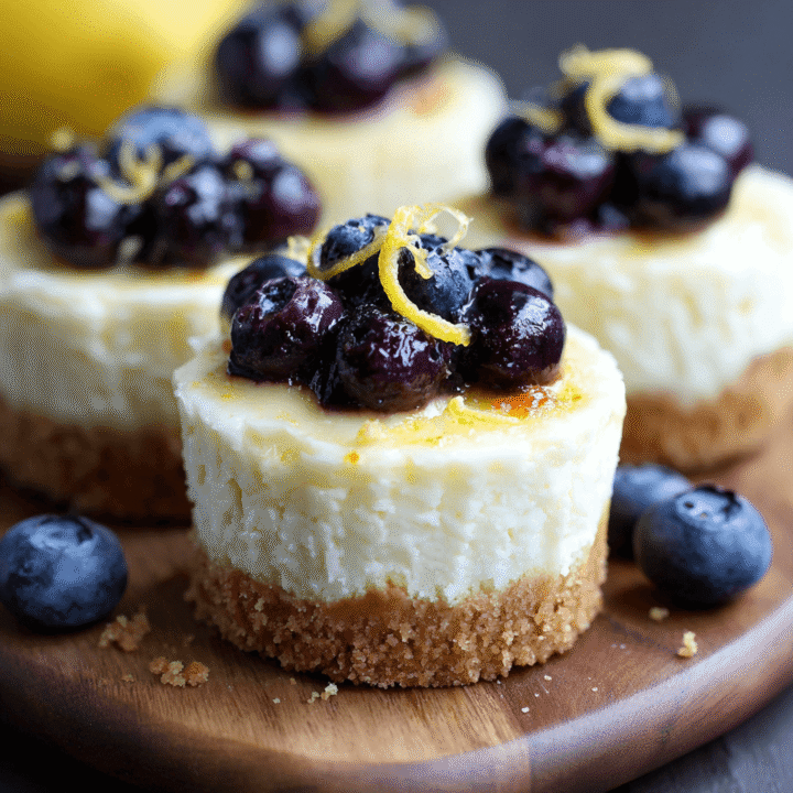 Lemon-Blueberry Mini Cheesecake Cupcakes Recipe