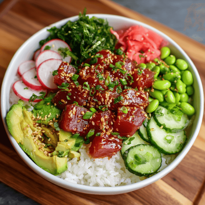 Tuna Spicy Poke Bowl Recipe