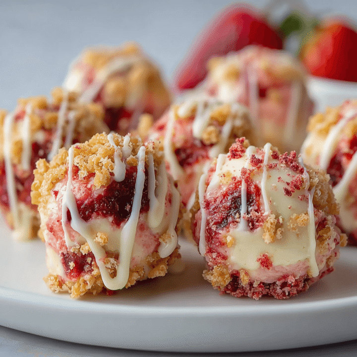 Strawberry Cheesecake Crunch Bites Recipe