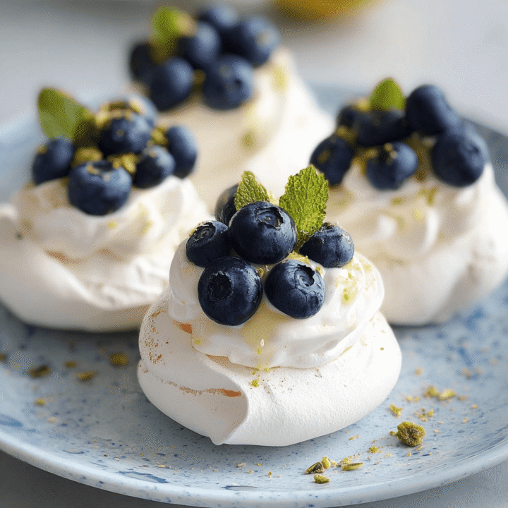 Mini Lemon Blueberry Pavlovas Recipe