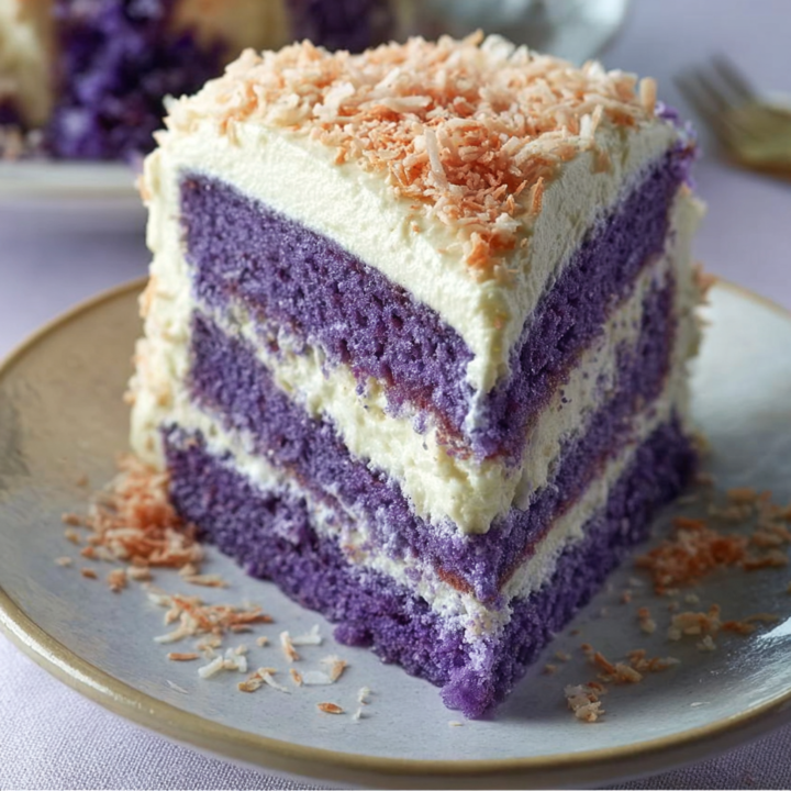 Ube Coconut Cake Recipe