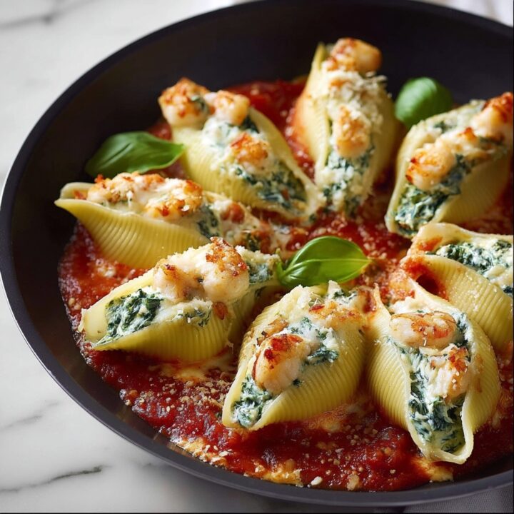 Shrimp Spinach Stuffed Shells Recipe