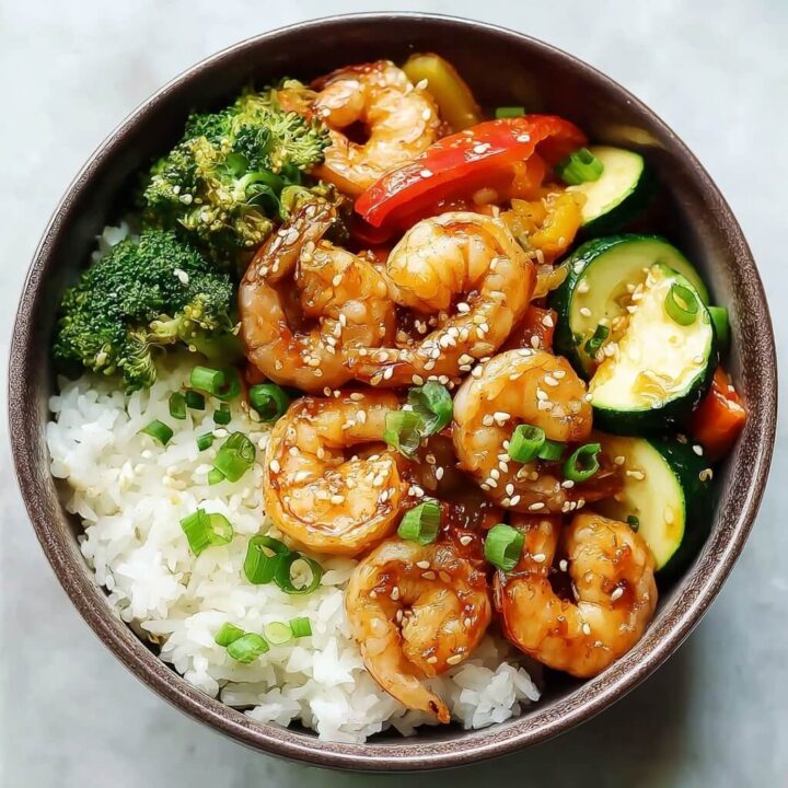 Shrimp Veggie Rice Bowl Recipe