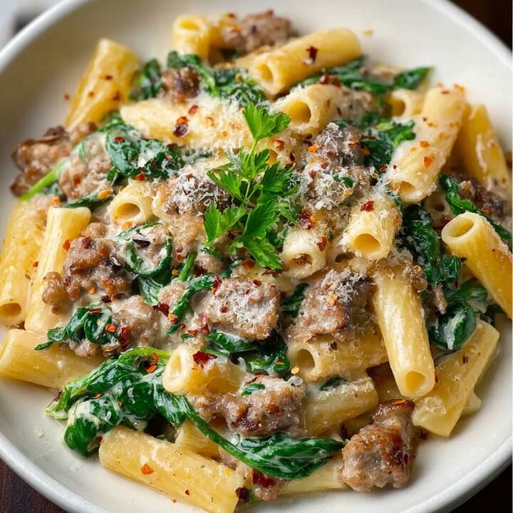 Sausage & Spinach Pasta Recipe