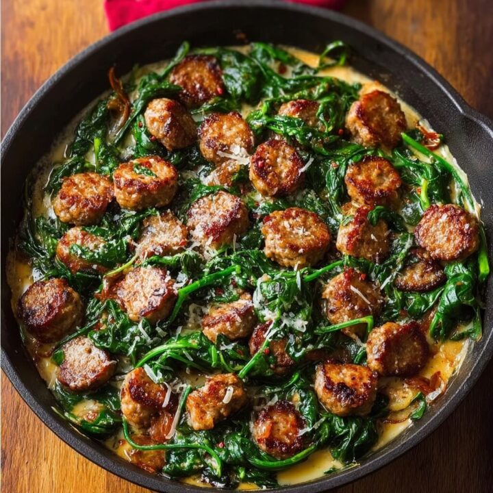 Sausage & Spinach Skillet Recipe
