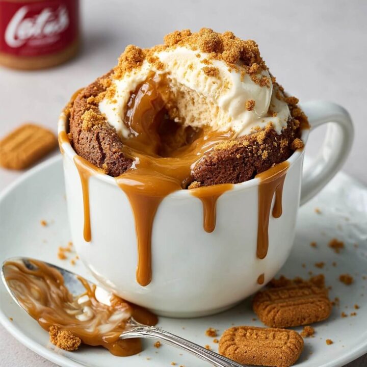 Biscoff Lava Mug Cakes Recipe
