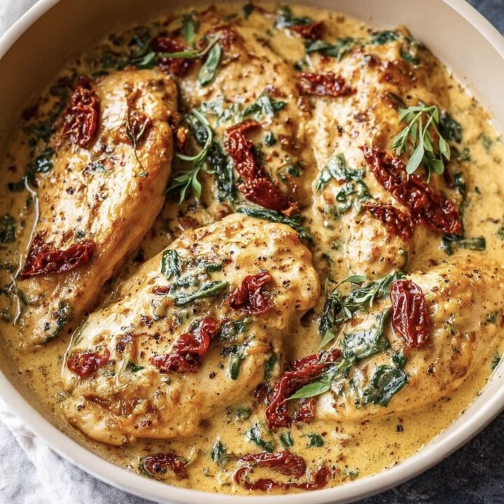 Creamy Tuscan Chicken with Sun-Dried Tomatoes Recipe