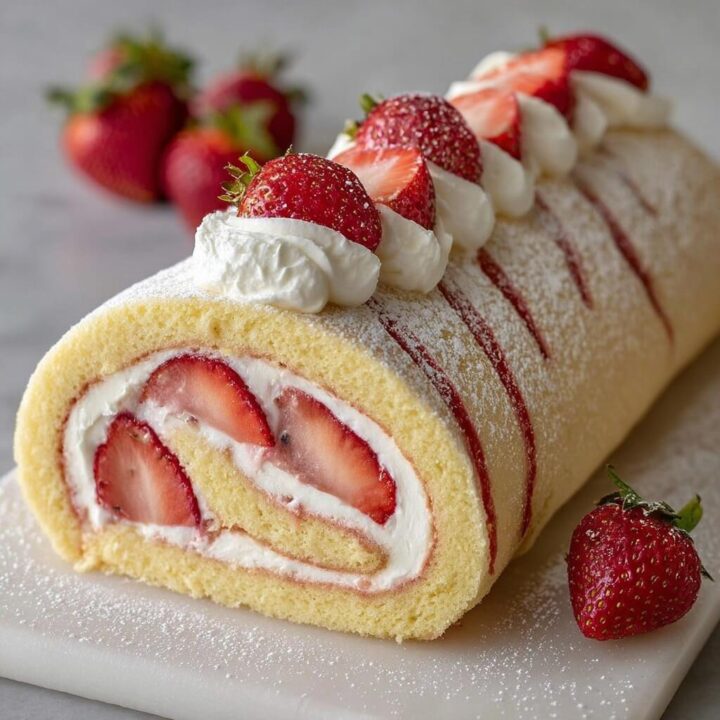 Strawberry Swiss Roll Recipe