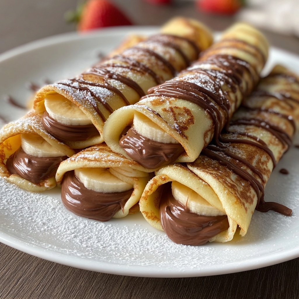 Nutella Stuffed Crepes Recipe