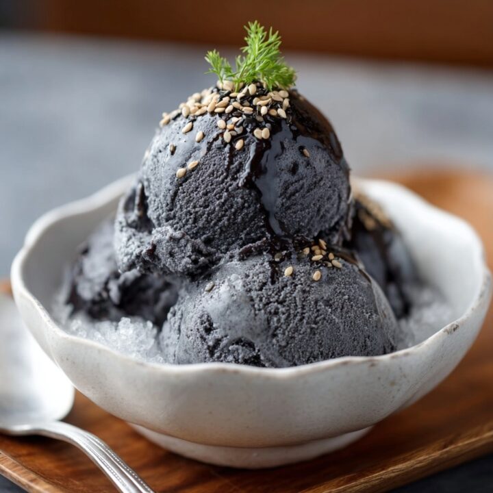 Black Sesame Ice Cream Recipe