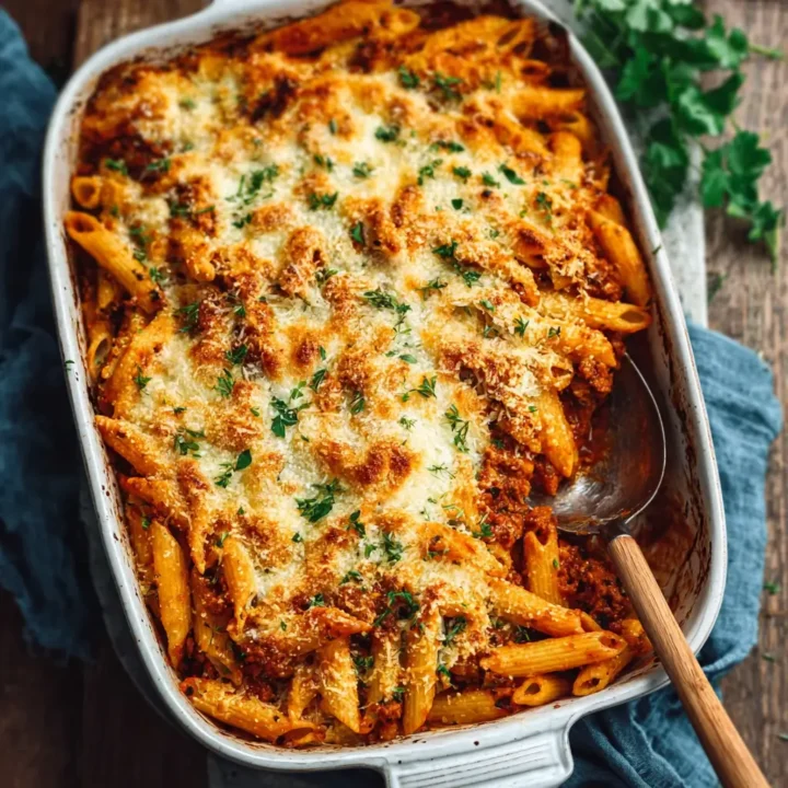 Hearty High Protein Chicken Parmesan Casserole
