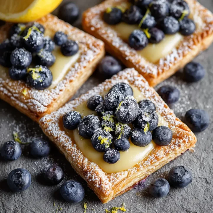 Blueberry Lemon Cream Pastries