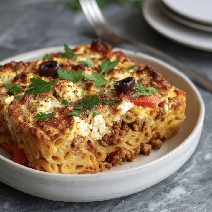 Greek Pasta Bake Recipe