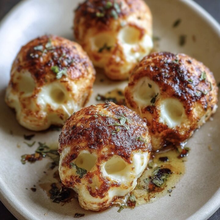 Savory Baked Mozzarella Skulls Recipe