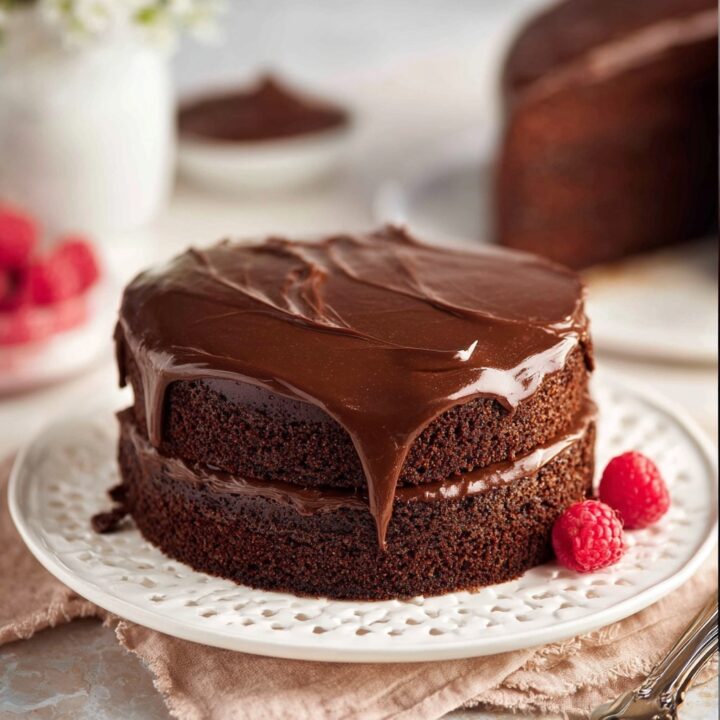 Chocolate Ganache Cake Slice Recipe