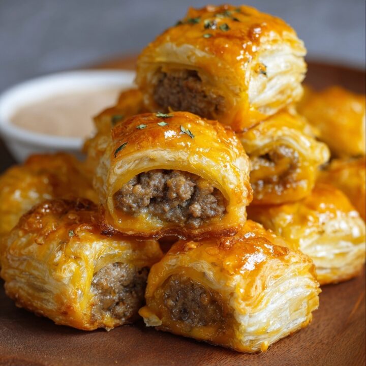Cheeseburger Puff Pastry Bites Recipe